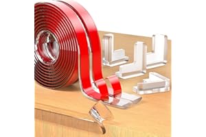 FLOATLIVE Edge Corner Protector Baby Proofing with 4 Corners Protector, Self-Adhesive Furniture Corner Guard & Edge Safety Bumpers, Table Edge Corner Protectors Covers (0.8in Wide, 16.4ft with 4 Corners)