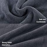AWAVM 2 Pcs Golf Towels Microfiber Carabiner Black Gray 90g Absorbent view 7
