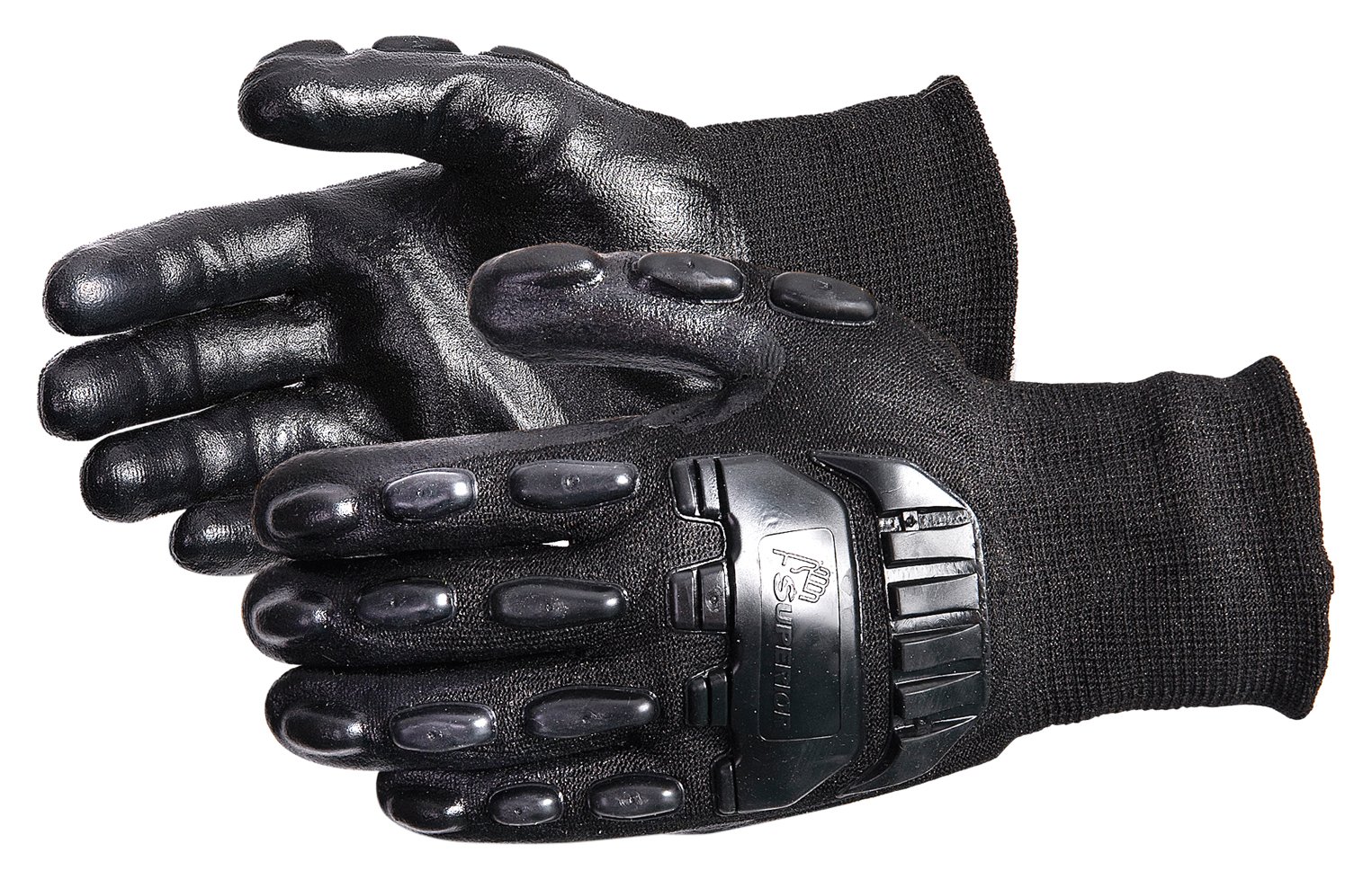 EMERALD CX IMPACT-RESISTANT NYLON/STAINLESS-STEEL CUT-RESISTANT STRING-KNIT GLOVE BLACK XXL