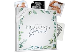 Watercolour - Complete Pregnancy Diary and Baby Memory Book - 196 Pages Weekly Memory Album with Checklists for Mum, Packing 