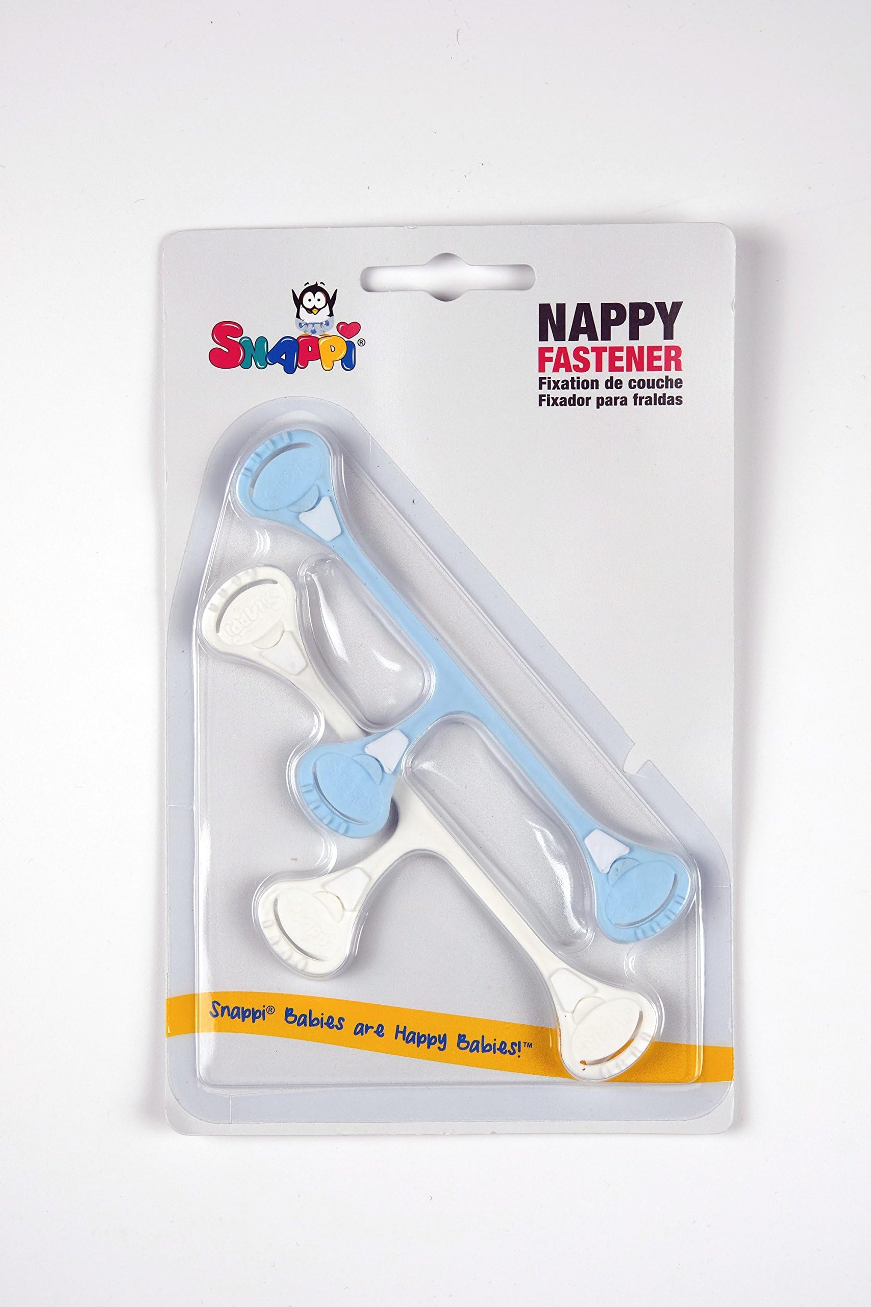 Snappi Nappy Pins for Prefolds/Muslin Nappy – (13 – 14 cm) – (Set of 2