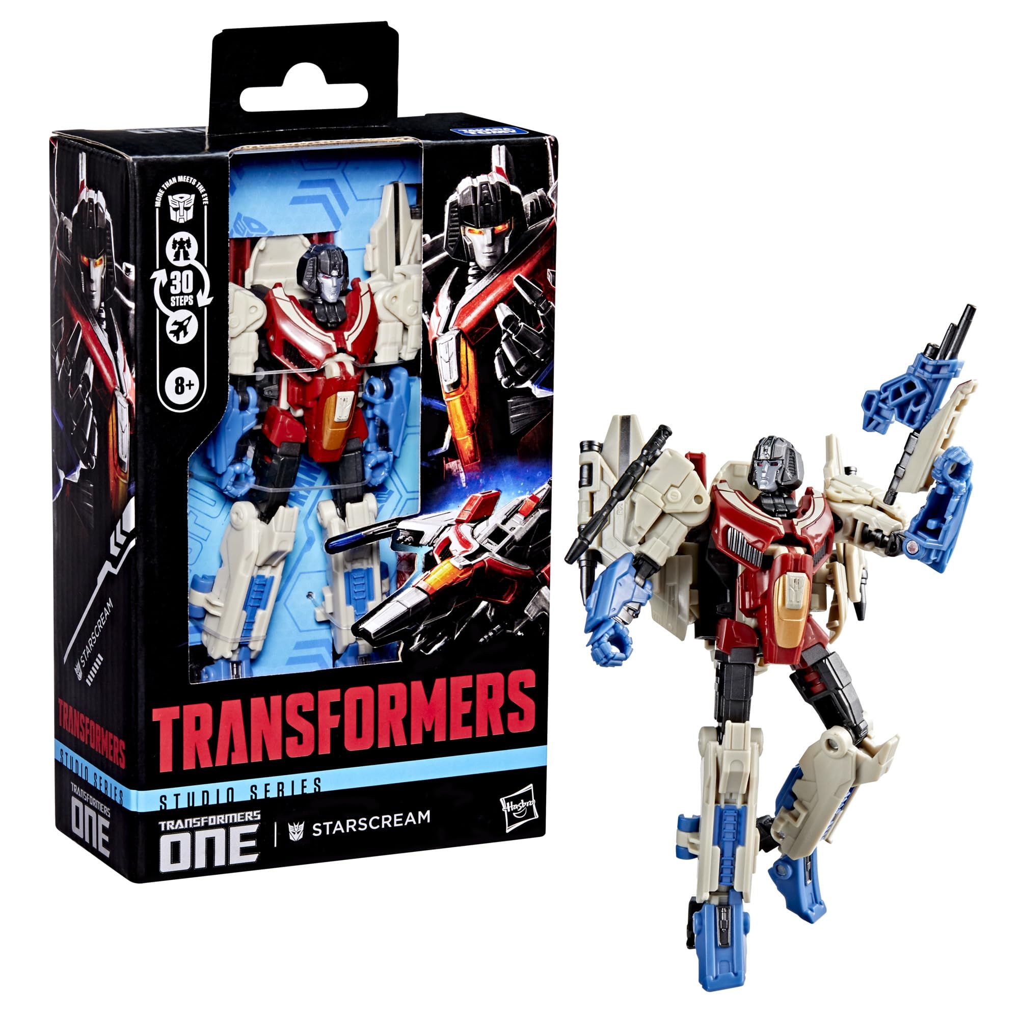 TRANSFORMERS Studio Series Deluxe Class One Starscream, 4.5-inch Converting Action Figure, Robot Toys for Ages 8+