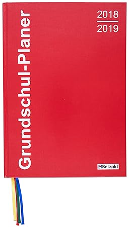 Betzold 757338 - Grundschul-Planer, 2018/2019, A4 plus, 198 Seiten, Hardcover-Bindung - Lehrerkalender Jahresplaner Lehrer Or