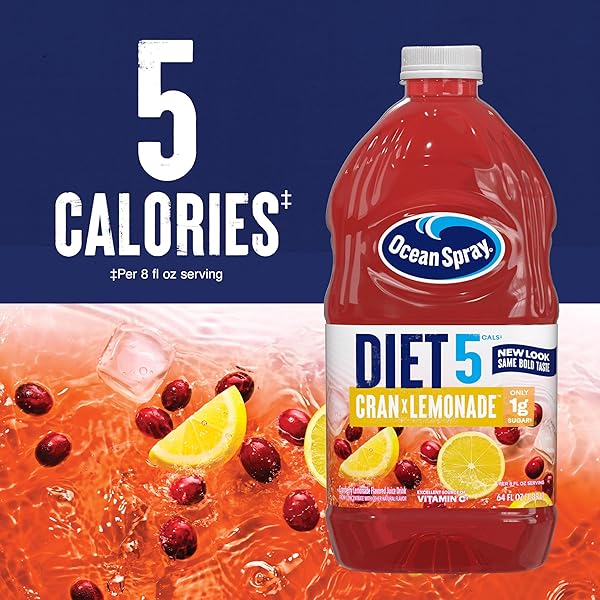OCEAN SPRAY® DIET CRAN-LEMONADE™ CRANBERRY LEMONADE JUICE DRINK, 64 FL OZ BOTTLE