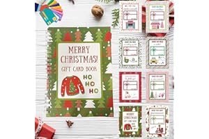 Christmas Gift Card Book Holder,gift card book,5x7in Merry Christmas Card Books-Color Spiral Bound,College Gift Card Book,DIY