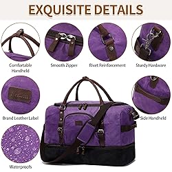 Nerlion Weekender Bag Large Overnight Bag for Men