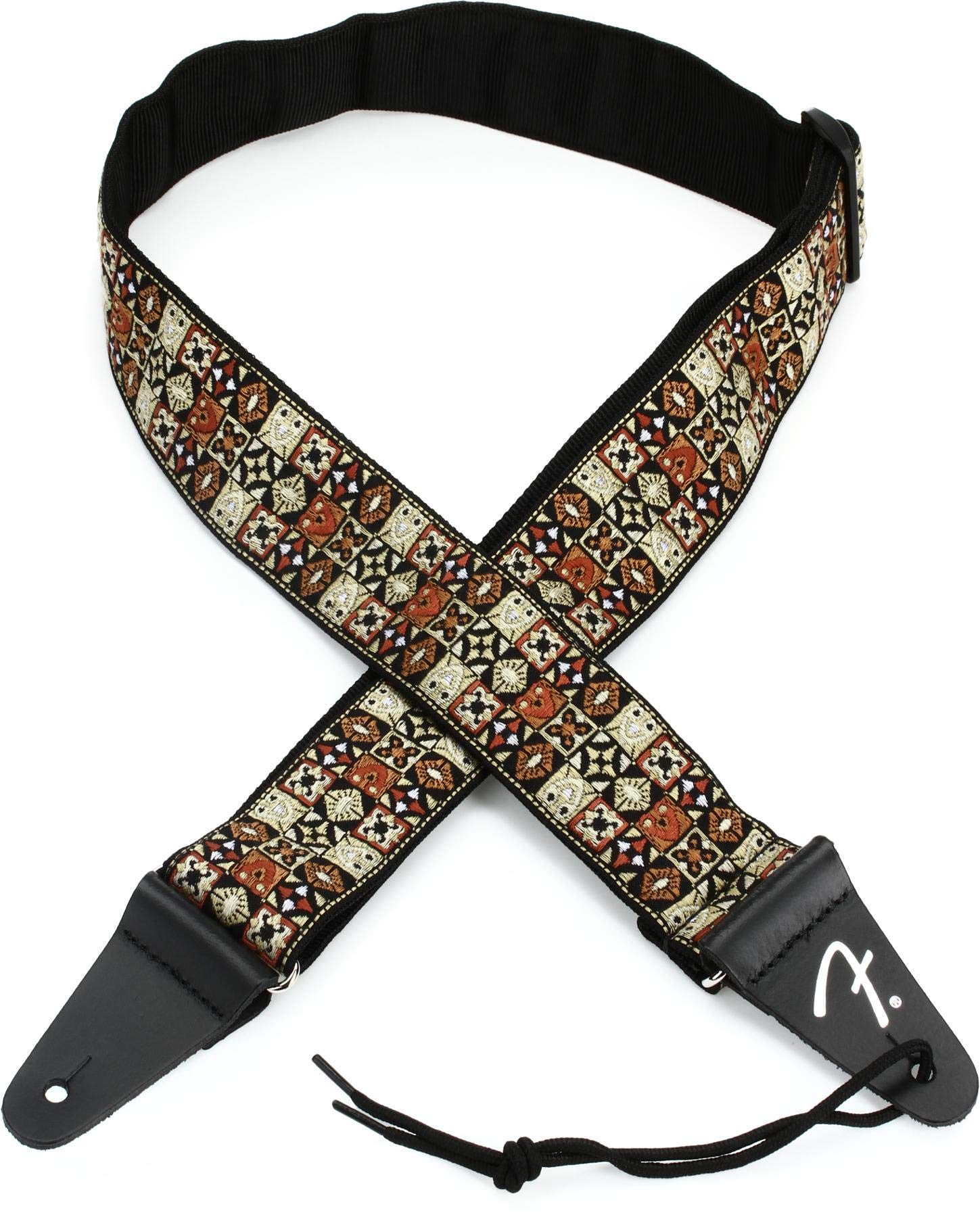Fender® Festival - Guitar Strap - Vintage Inspired Woven - Tan Mosaic Design