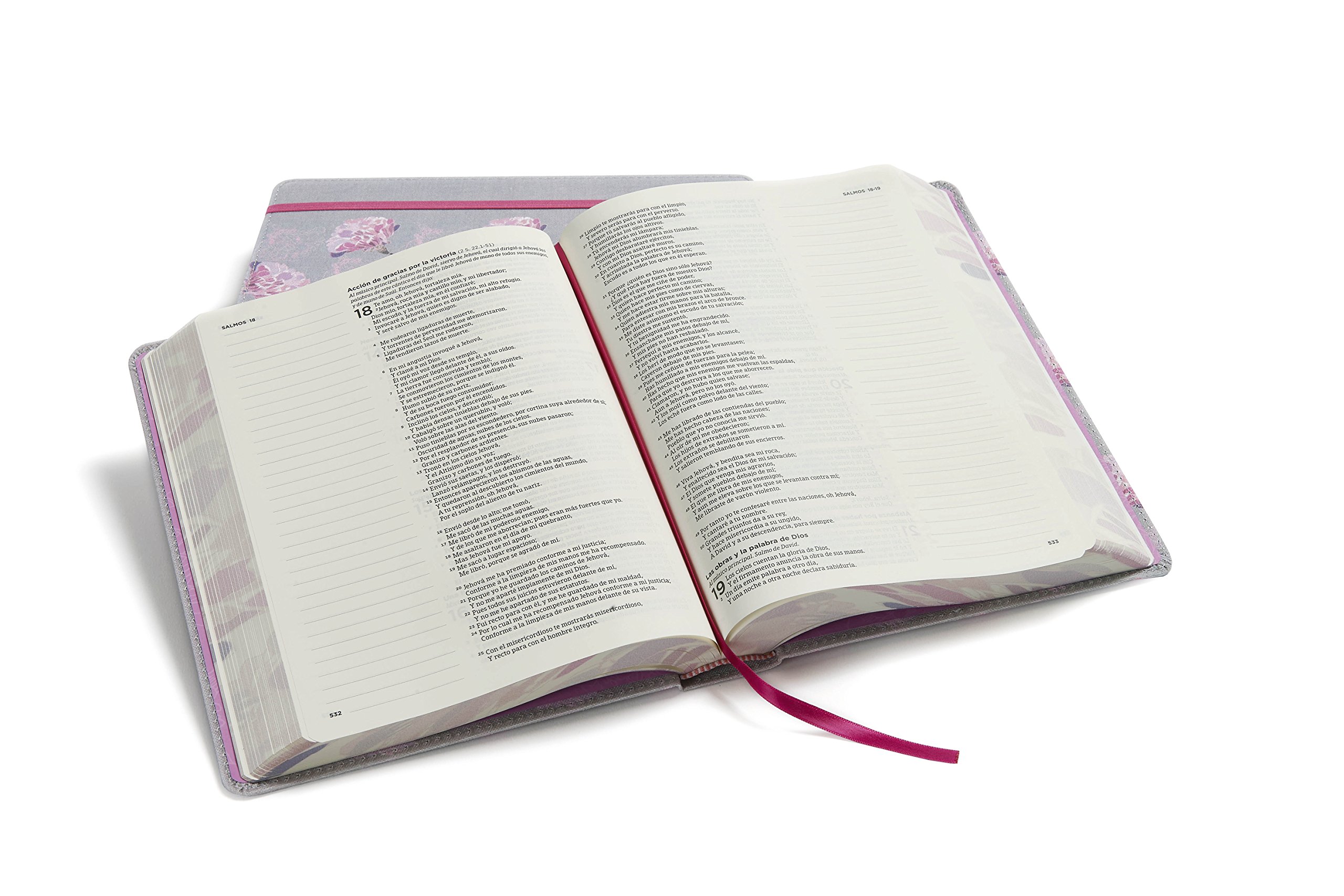 Biblia Reina Valera 1960 de apuntes gris y floreado , tela impresa | RVR 1960 NoteTaking Bible, Grey and Pink, Cloth over Board (Spanish Edition) Biblia Reina Valera 1960 de apuntes gris y floreado , tela impresa | RVR 1960 NoteTaking Bible, Grey and Pink, Cloth over Board (Spanish Edition) Hardcover