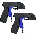 Master Airbrush Instant Aerosol Trigger Handle (2 Pack) - Attach to Convert Spray Cans into Spray Guns - Universal Fit, Use on Spray Paint, Adhesives - Reusable, Clip-On & Off, Full Comfort Hand Grip