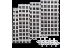 RONYOUNG 4PCS Aquarium Divider Tray with 8PCS Sucker Plastic Grid Aquarium Egg Crate Light Diffuser, Fish Tank Divider Filter Bottom Isolation (Clear)