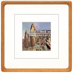 Gdfmsc Square 8x8 Picture Frame with Mat for