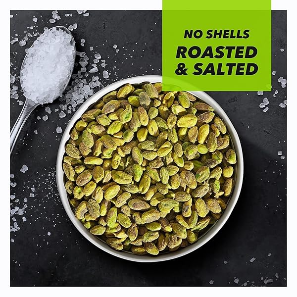 WONDERFUL PISTACHIOS NO SHELLS, ROASTED & SALTED NUTS, 0.75 OUNCE BAG (PACK OF 14), PROTEIN SNACKS, VEGAN SNACKS, ON-THE-GO, INDIVIDUAL SNACKS FOR ADULTS