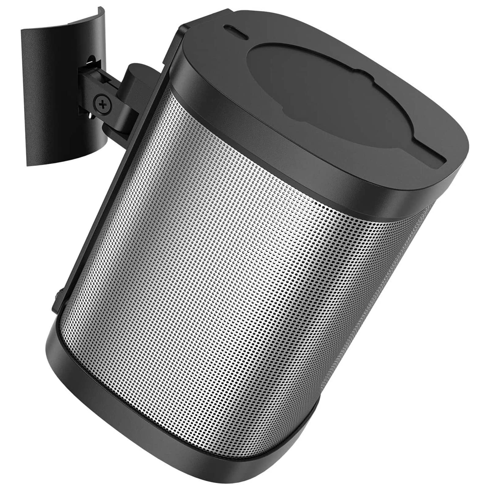 Dinghosen Ceiling Mount/Wall Mount Bracket Compatible with Sonos One, One SL, Play 1 Speaker Tilt & Swivel Adjustment Mounting Bracket for One SL, One, Play:1 Speaker, Black