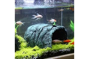 9.99WORLD MALL Hide Cave Aquarium Decorations-Premium Resinous Natural Hideout Fit for Aquariums & Terrariums, Reptiles, Amphibians, Fish Playground