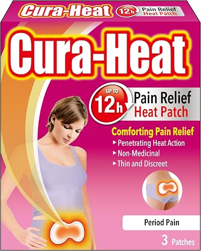 Cura-heat Period Pain 3 Patches 1 Pack Brand Cura-heat