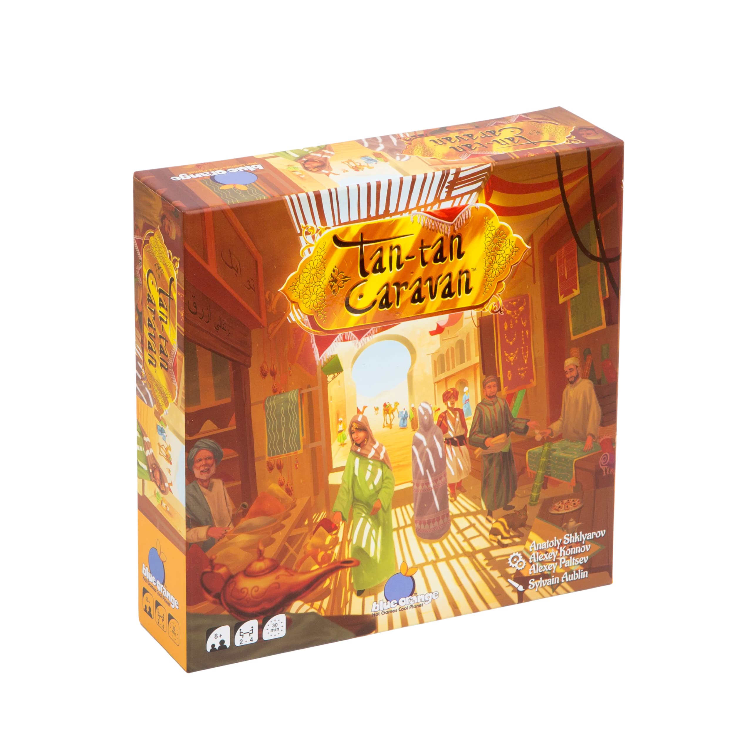 Blue Orange Tan Tan Caravan Game