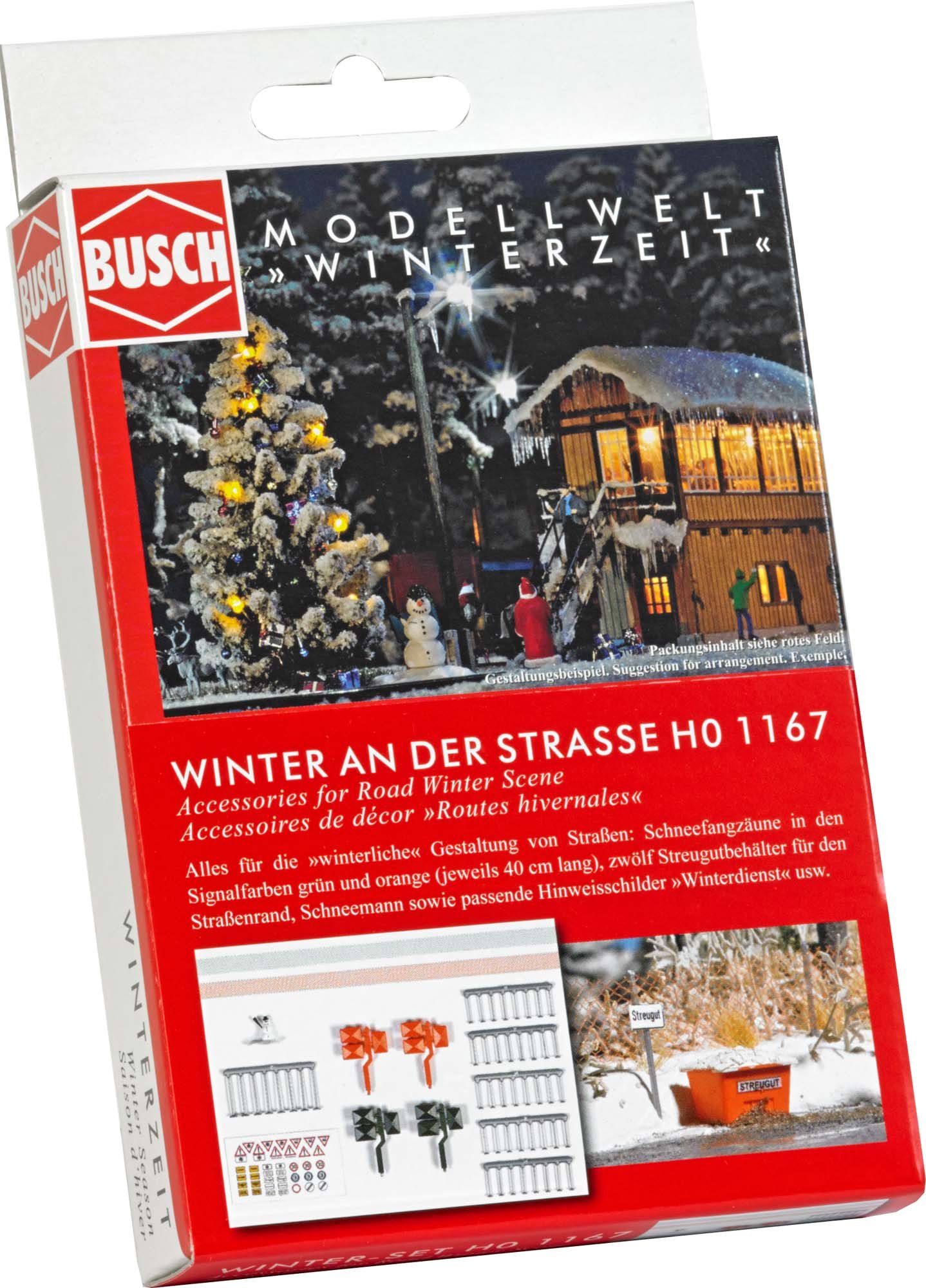 Busch 1167 Accessories Road Winter HO Scenery Scale Model