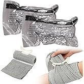 6" Israeli Style Emergency Bandage Sterile Vacuum Sealed Compression Trauma Wound Dressing for Bleeding Control, Medical Trauma Kit, Gun Shot, First Aid IFAK 2 Count