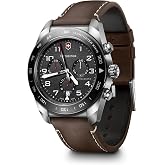 VICTORINOX Swiss Army Wristwatch, Men's, Chronograph, Analog, Waterproof, Quartz, Stainless Steel Case, Stainless Steel Bracelet, Leather, Rubber Strap, Strap Replacement, Branded Gift