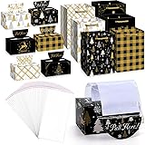 Reallnaive 12 Set Christmas Money Box Black and