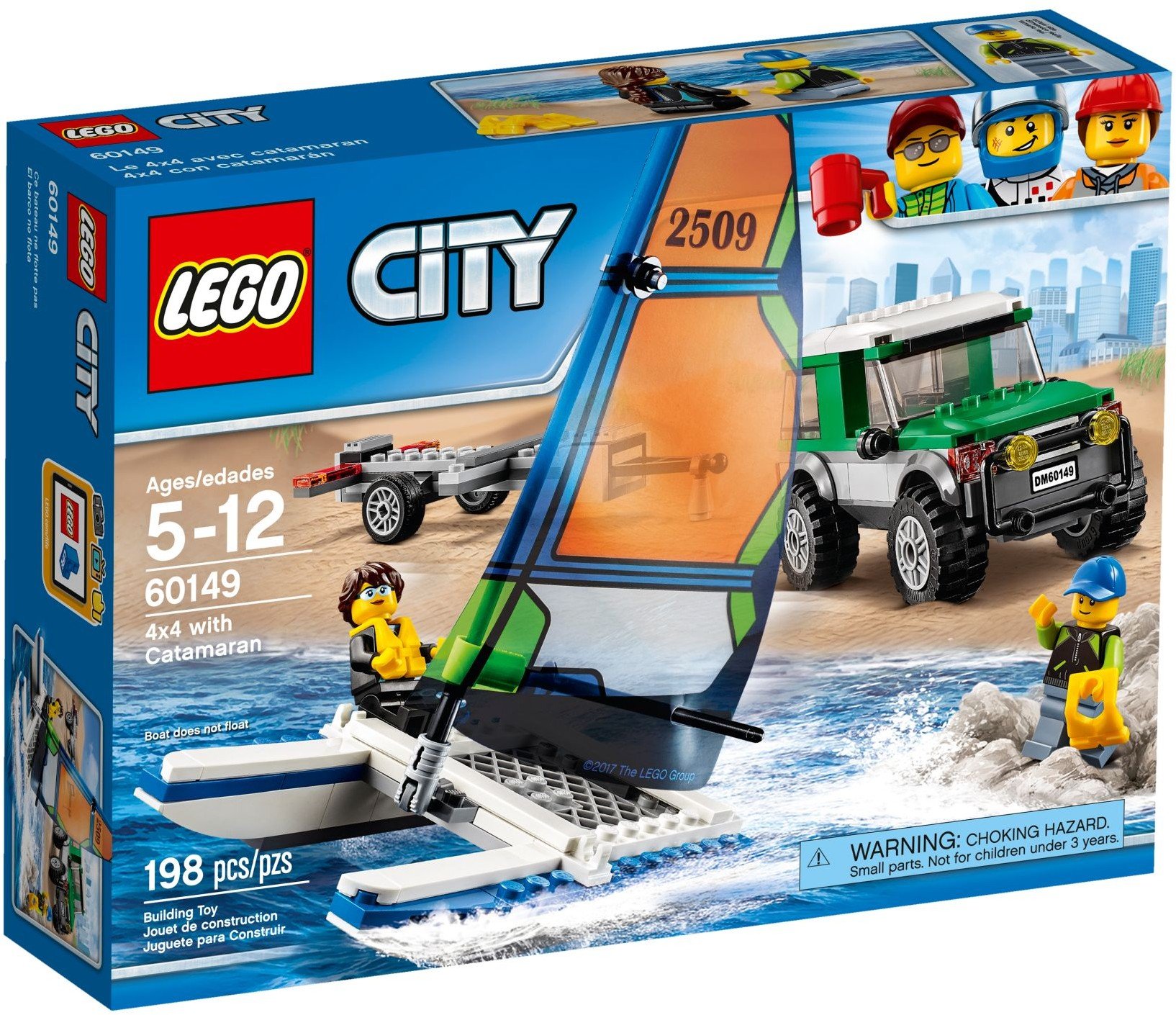 Lego 60149 City 4X4 with Catamaran