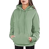 Cloud Essentials Oversized Pullover Hoodie for Women Soft Fleece Cotton Blend, Cozy Everyday Sweatshirt