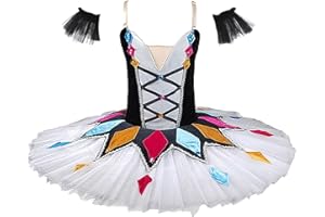 MTPLOP Professional Swan Lake Dance Costumes Kids Womens Ballet Skirt Girls Pancake Tutu Dress