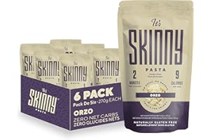 Its Skinny Low Carb Pasta - Pre-cooked Orzo Pasta, Konjac Rice Shirataki Noodles, Gluten Free Pasta, Vegan and Keto-Friendly
