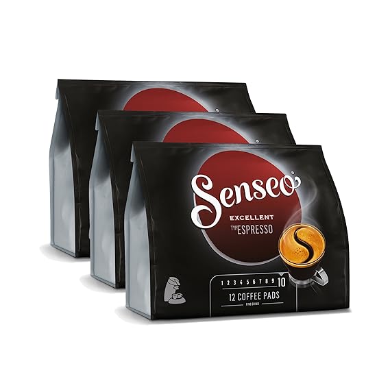 Senseo Excellent Espresso, Kaffeepads, Aromatisch & Vollmundig, Kaffee, 36 Pads