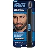 Just for Men 1-Day Beard & Brow Color, Temporary Color for Beard and Eyebrows, For a Fuller, Well-Defined Look, Up to 30 Appl