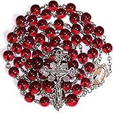 GeekTenet Rosary Beads Chaplet GT Artificial Crystal Glass Rosery Cross Catholic gifts