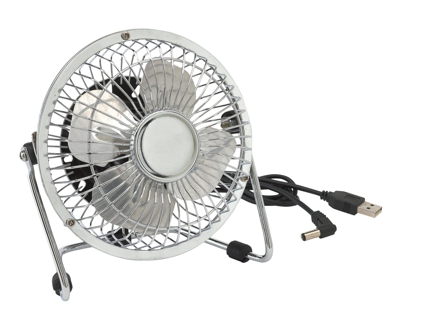 Tischventilator Kompakt USB Ventilator Edelstahl Mini Ventilator USB