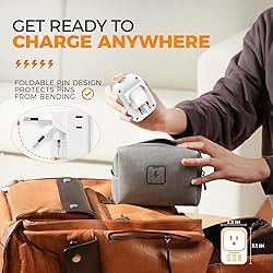 TESSAN European Travel Plug Adapter 2 Packs, Type C
