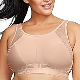 Glamorise Womens No-Sweat Mesh Sports Bra Wirefree #1068