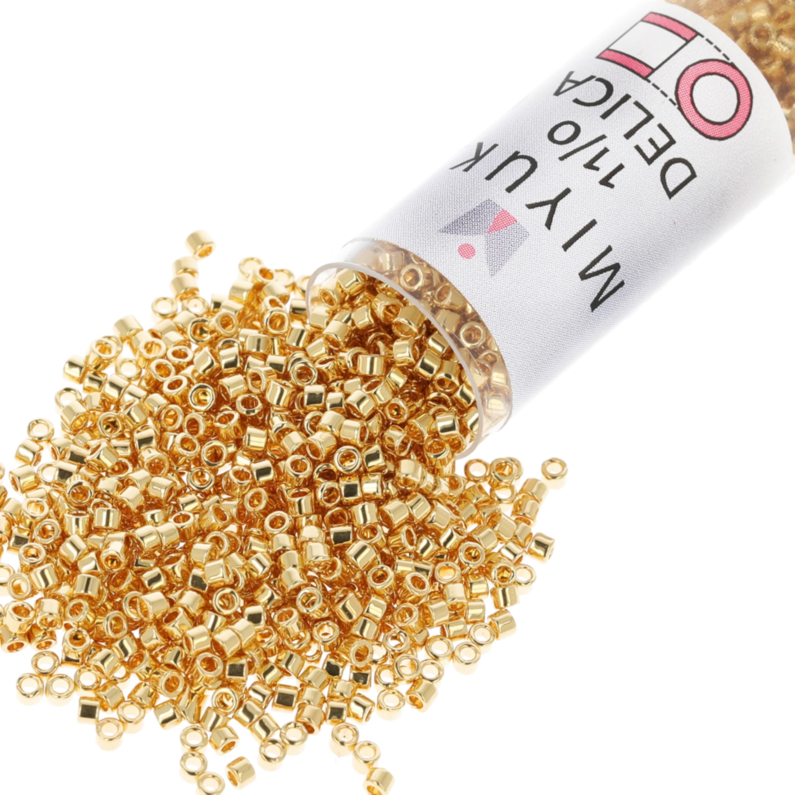 Miyuki Delica Seed Beads 11/0 "24K Gold Plated DB031 7.2 Grams