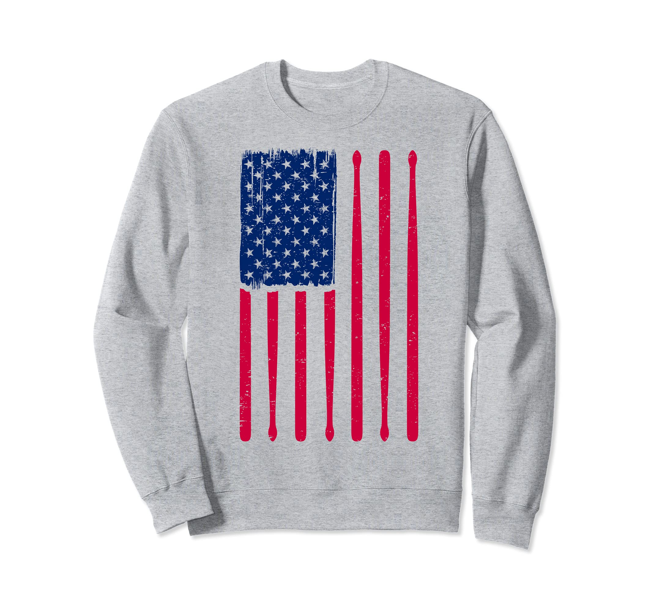 Patriotic Drummer Drumming Drums Percussion I American Flag Sweatshirt