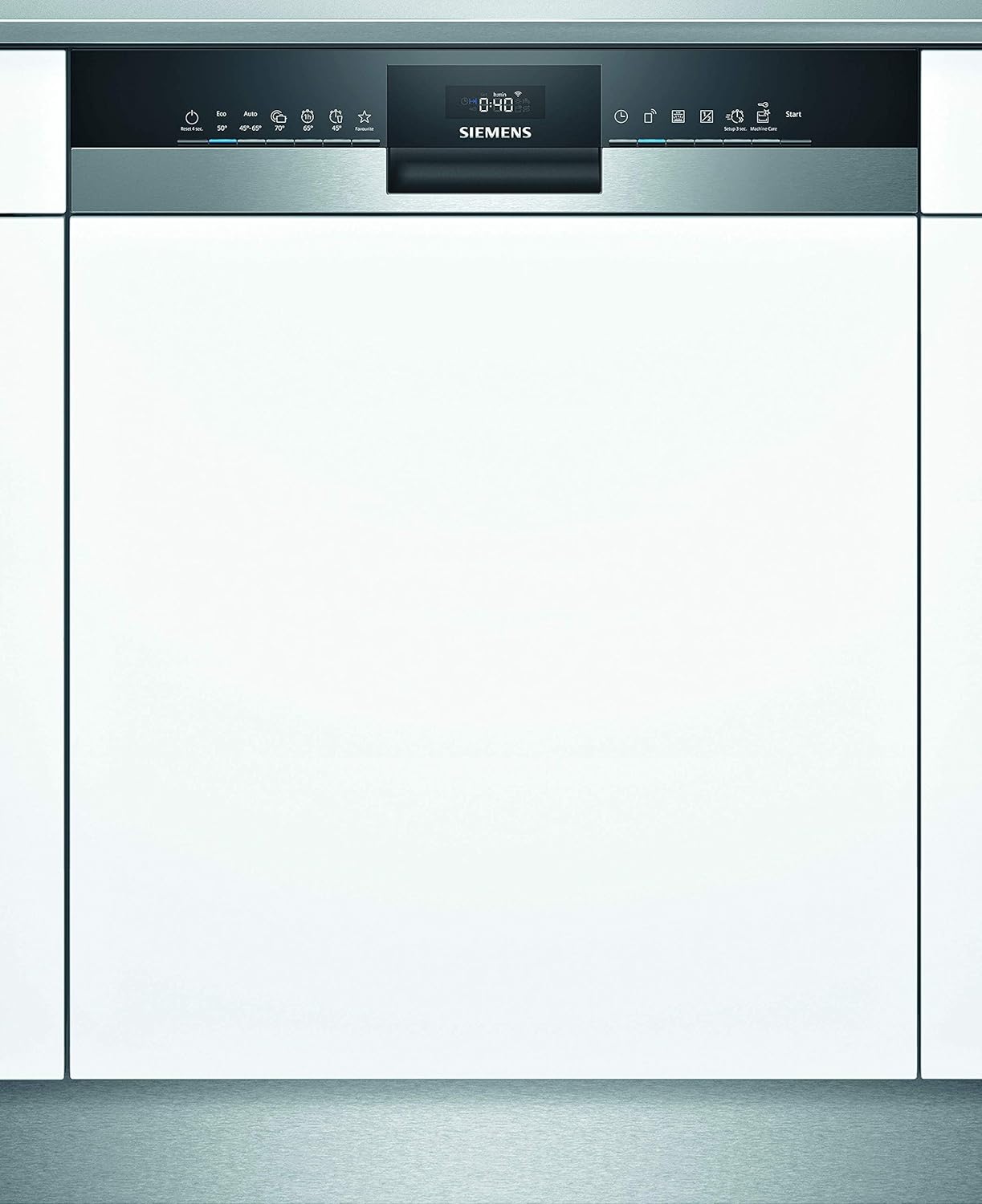 Siemens SN53ES15AE iQ500 Teilintegrierbarer Geschirrspüler / A+++ / 234 kWh/Jahr / 2660 L/Jahr / WLAN-fähig über Home Connect / flex Korbsystem mit rackMatik im Oberkorb / intensivZone