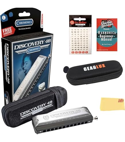 Amazon.com: Hohner Discovery 48 Harmonica - Key of C Bundle with