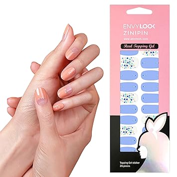Amazon Envylookxzinipin 長持ちするジェルネイルシール 貼る
