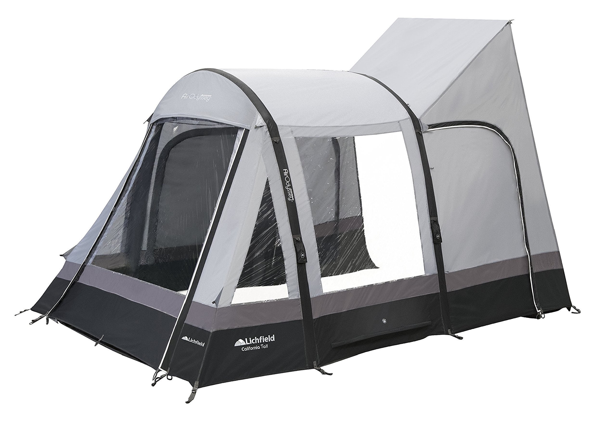 Lichfield California Tall Inflatable Drive Away Awning for Campervans, Motorhomes, Vans and RVs, Adjustable Height 2.45 to 2.9 metres