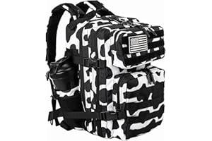 LHI Tactical Military Backpack for Men and Women 25L/35L Army Assault Pack Bag Small Rucksack with Bottle Holder