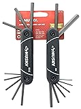 Husky HFHKSM17PC SAE and Metric Folding Hex Key Set