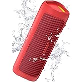 BolaButty Bluetooth Speaker with HD Sound, Portable Wireless, IPX5 Waterproof, Up to 20H Playtime, TWS Pairing, BT5.3, for Home/Party/Outdoor/Beach, Electronic Gadgets, Birthday Gift (Red)