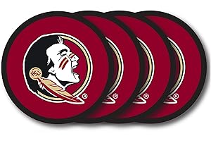 DUCK HOUSE NCAA Florida State Seminoles Vinyl Coaster Set (Pack of 4)