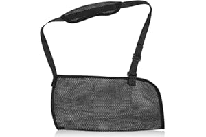 Wanmu Arm Sling for Women and Men, Lightweight Shoulder Brace Immobilizer, Comfortable Medical Sling for Shoulder Injury, Breathable Arm Sling for Broken, Dislocated, Fracture, Strain (Black)