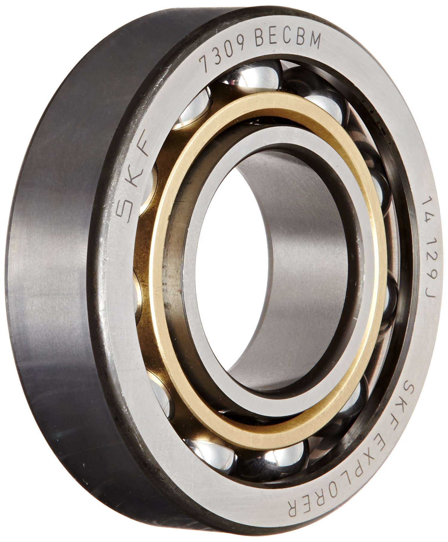SKF 7309 BECBM Angular Contact Radial Ball Bearing, steel