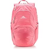 High Sierra Swoop Backpack, Travel, or Work Bookbag with tablet sleeve, One Size, THRIFT PINK