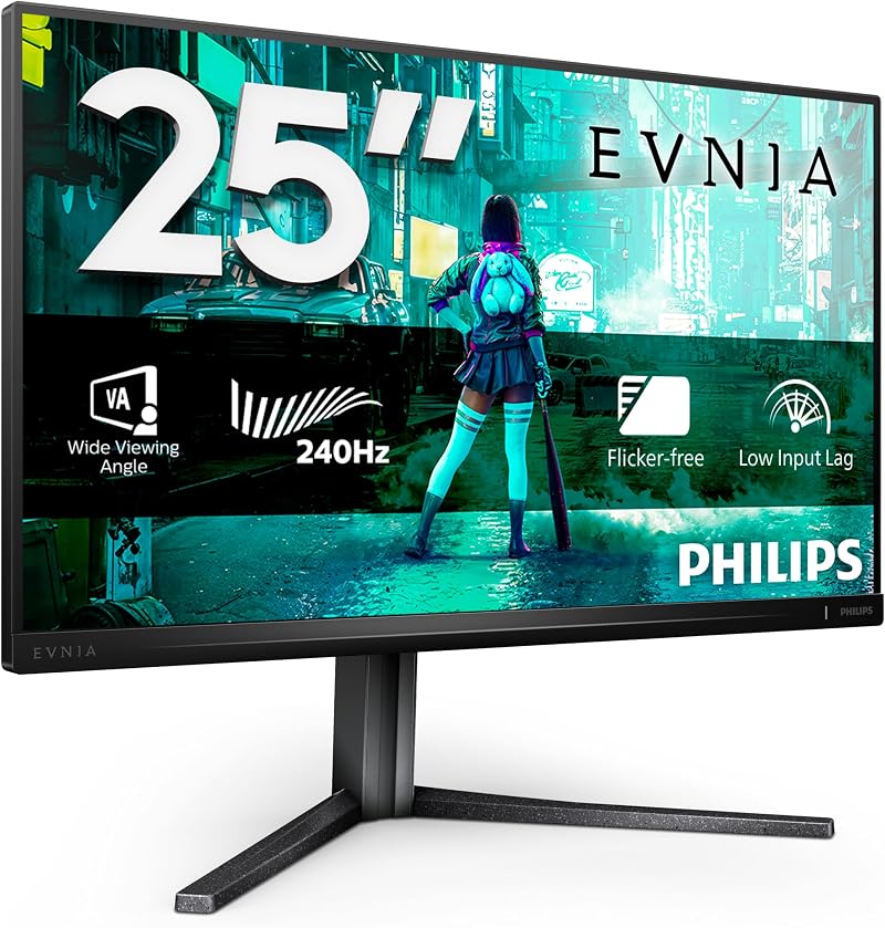 Philips Evnia 24.5 Inch Gaming Monitor 240 Hz 1 ms VA