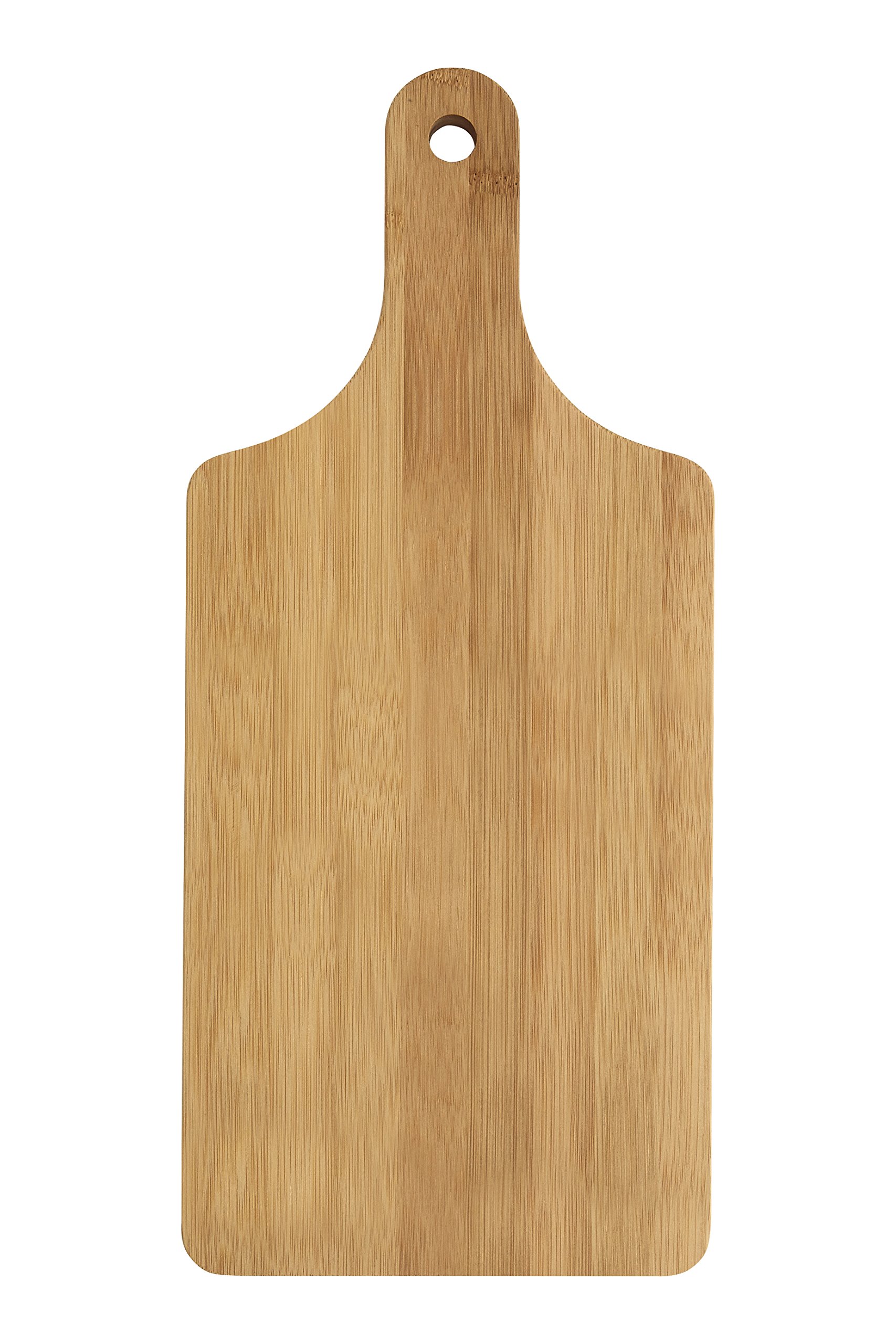 Premier Housewares Paddle Chopping Board, Bamboo, Medium, Bamboo, Natural,, 18 x 40 x 2 cm