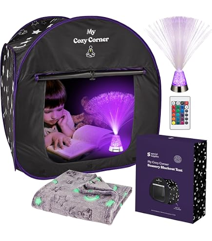 Sensory Tent For Kids - 35" Pop-Up Calm Down Corner Tent For Autism, ADHD, SPD - Portable Blackout Play Tent